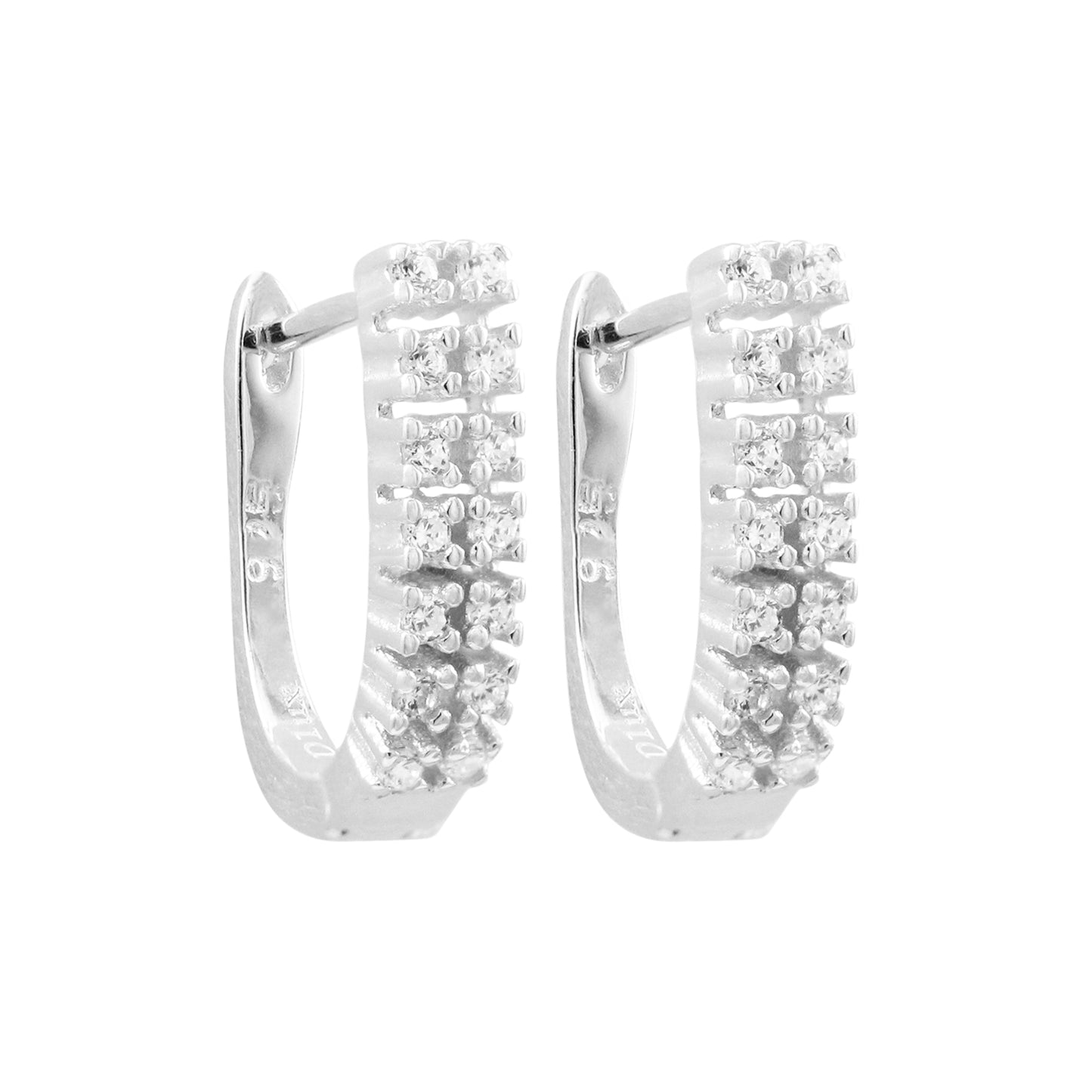 DK-925-139 sterling silver earrings with French lock