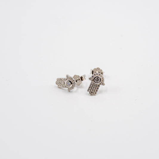 DK-925-153 HAMSA sterling silver earrings