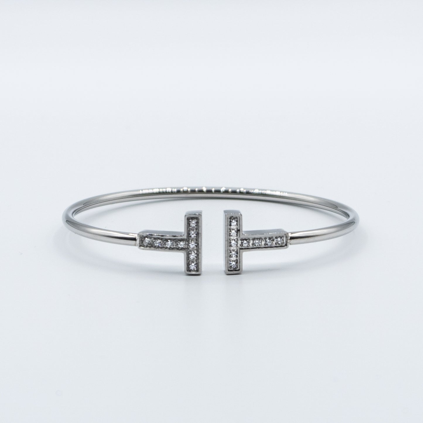 Stainless steel T bangle