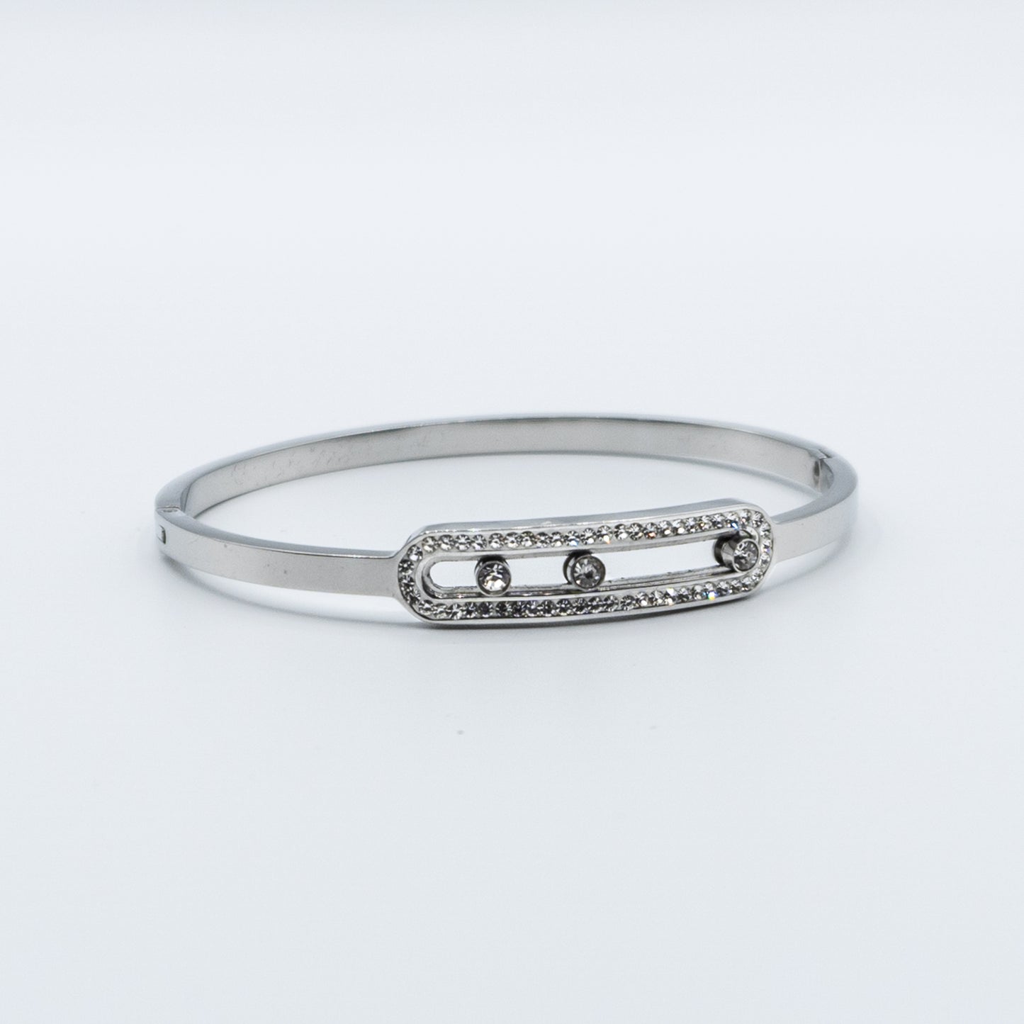 HOPE - stainless steel 3 crystal bracelet