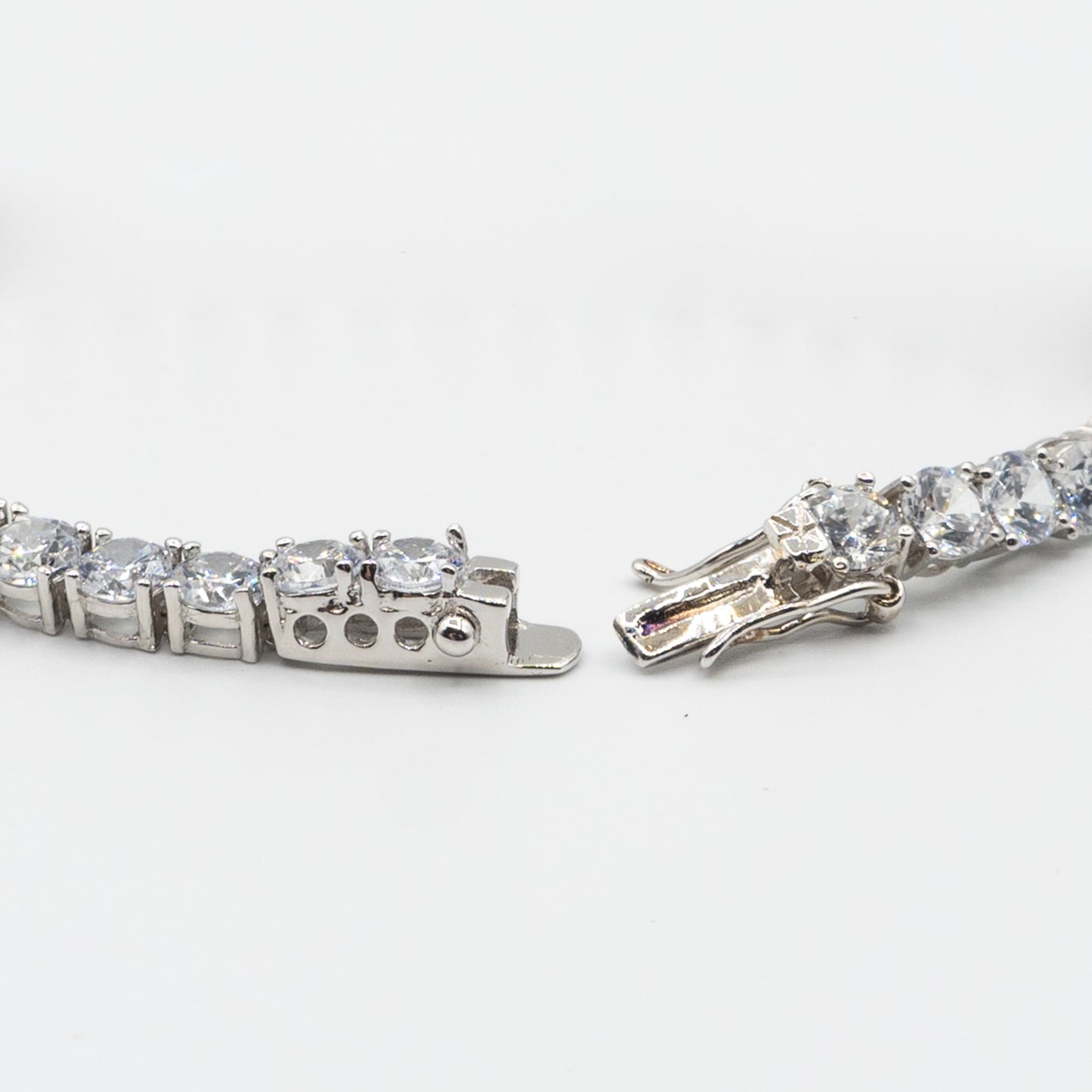 AMELIA - sterling silver 4mm round tennis bracelet