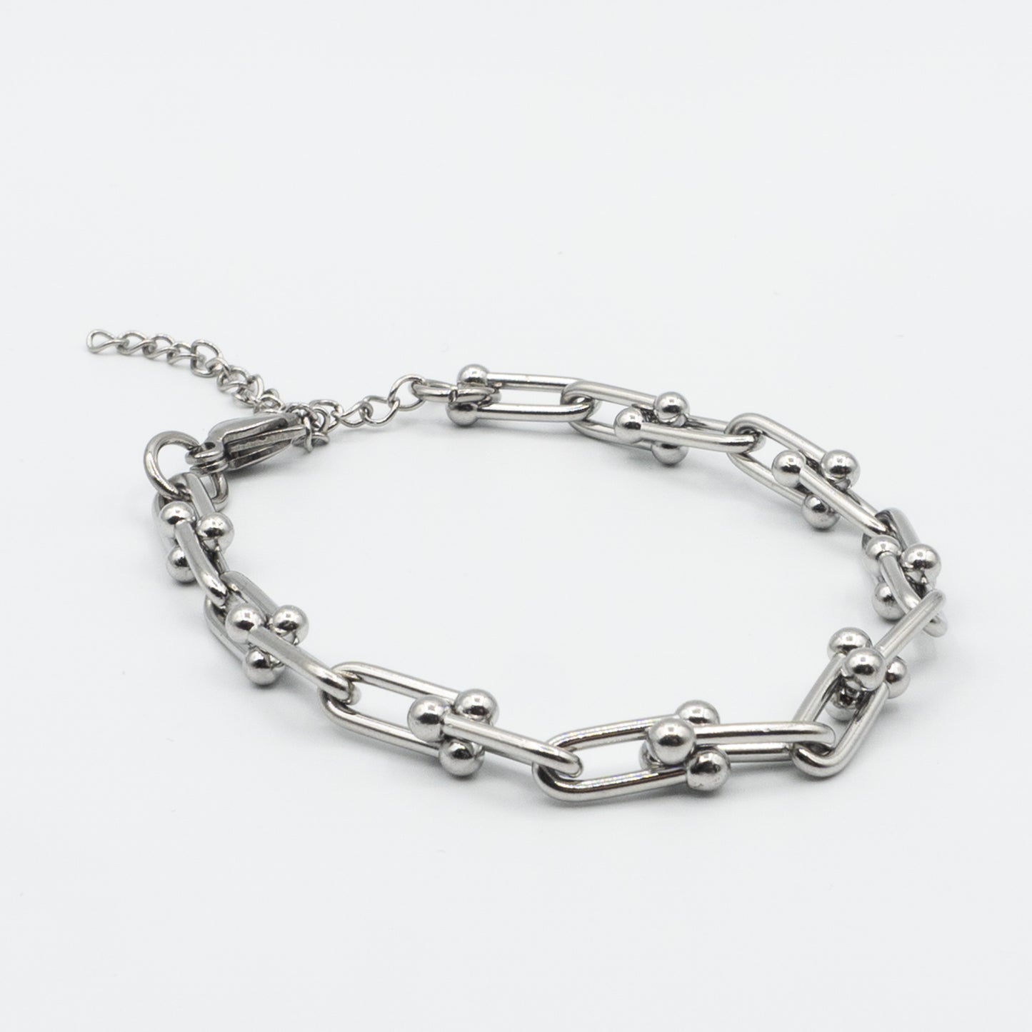 IVY- stainless steel link Bracelet with extension