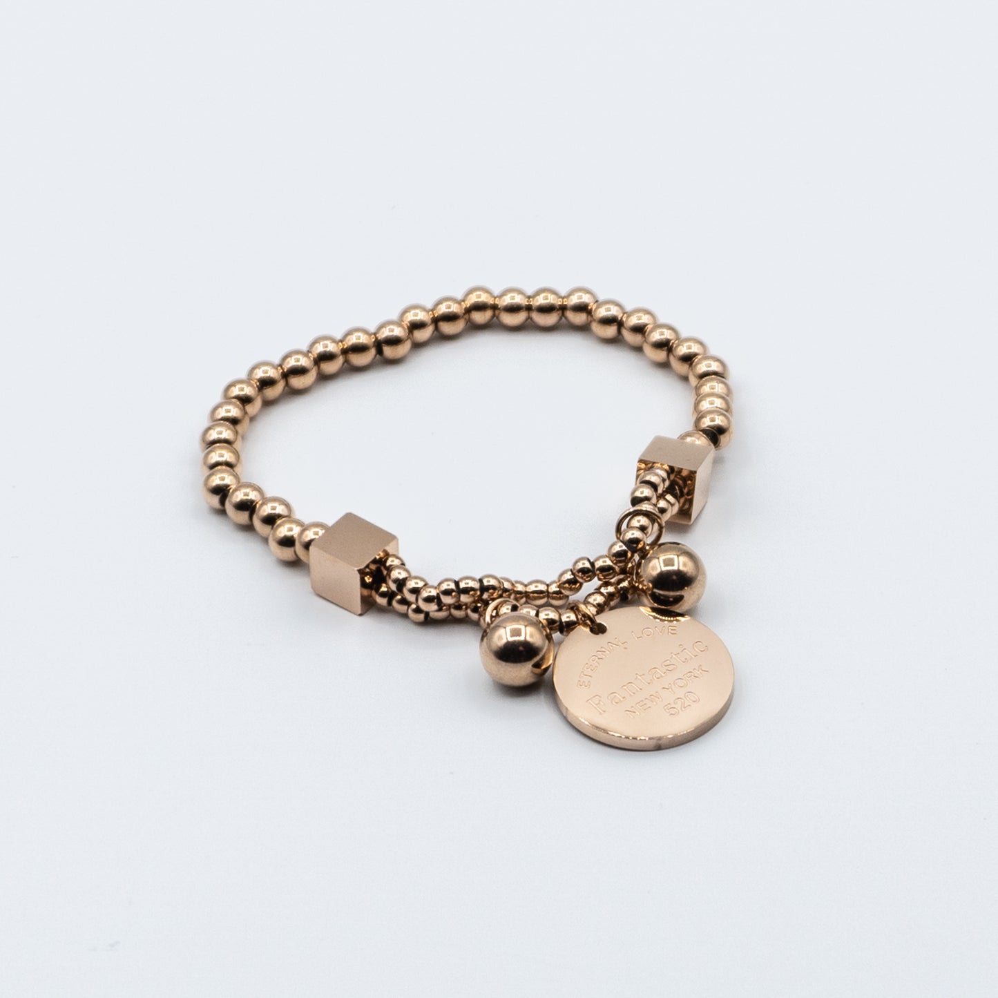 LEONA - stainless steel bead bracelet