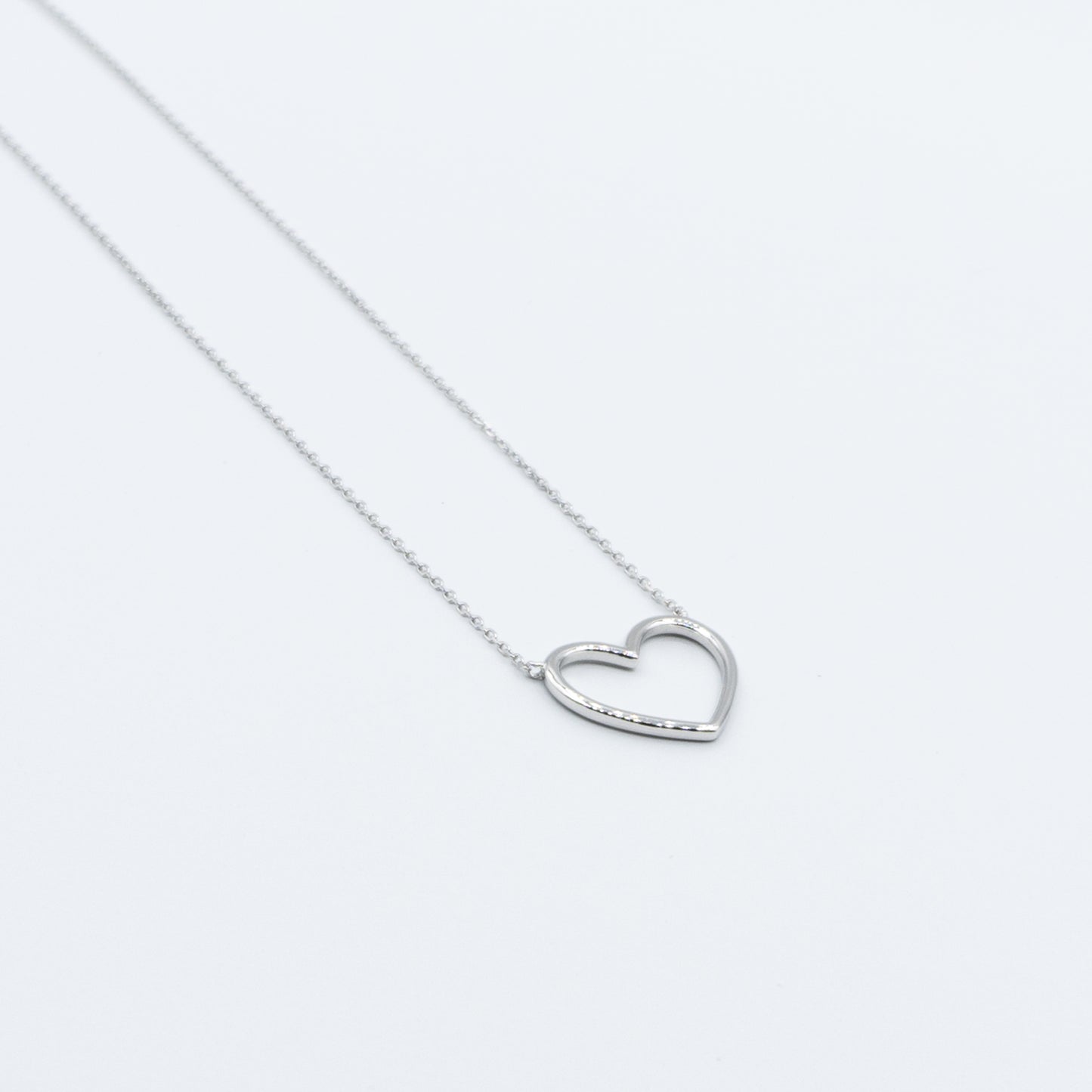 LEV sterling silver heart necklace