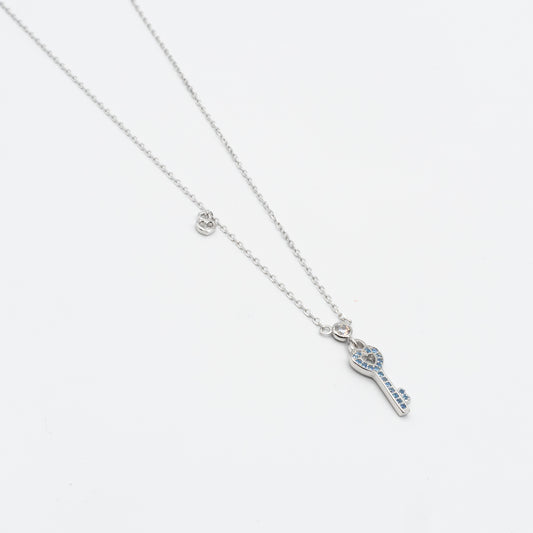 KAYLYN -sterling silver key necklace