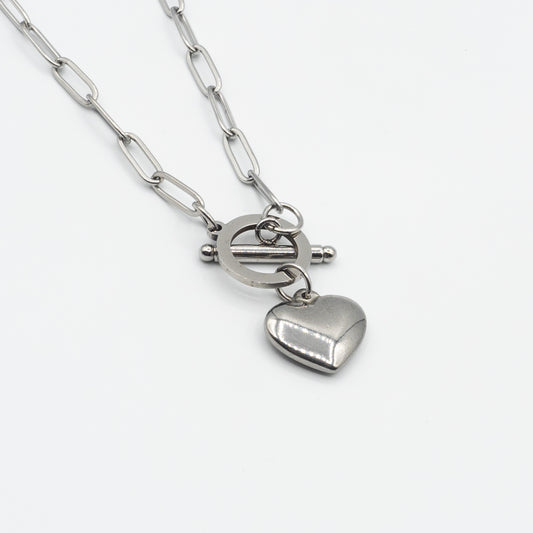 stainless steel link necklace
