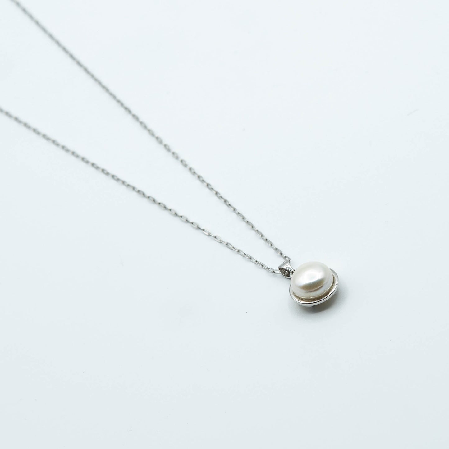JENNY - sterling silver fresh water pearl necklace