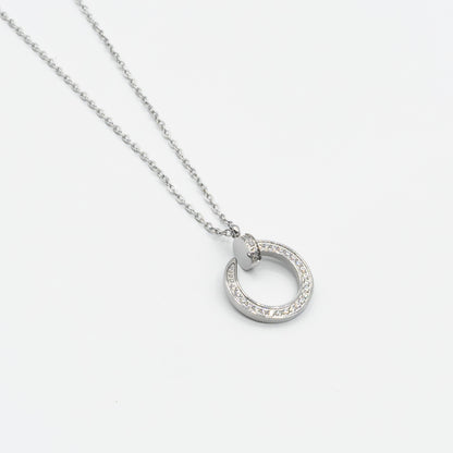 IRIS - stainless steel necklace with nail