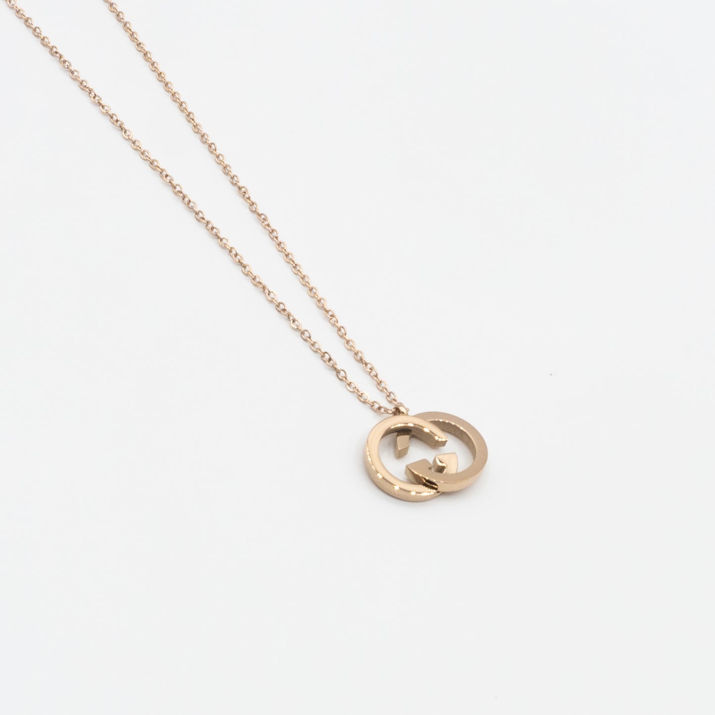 stainless steel CC necklace