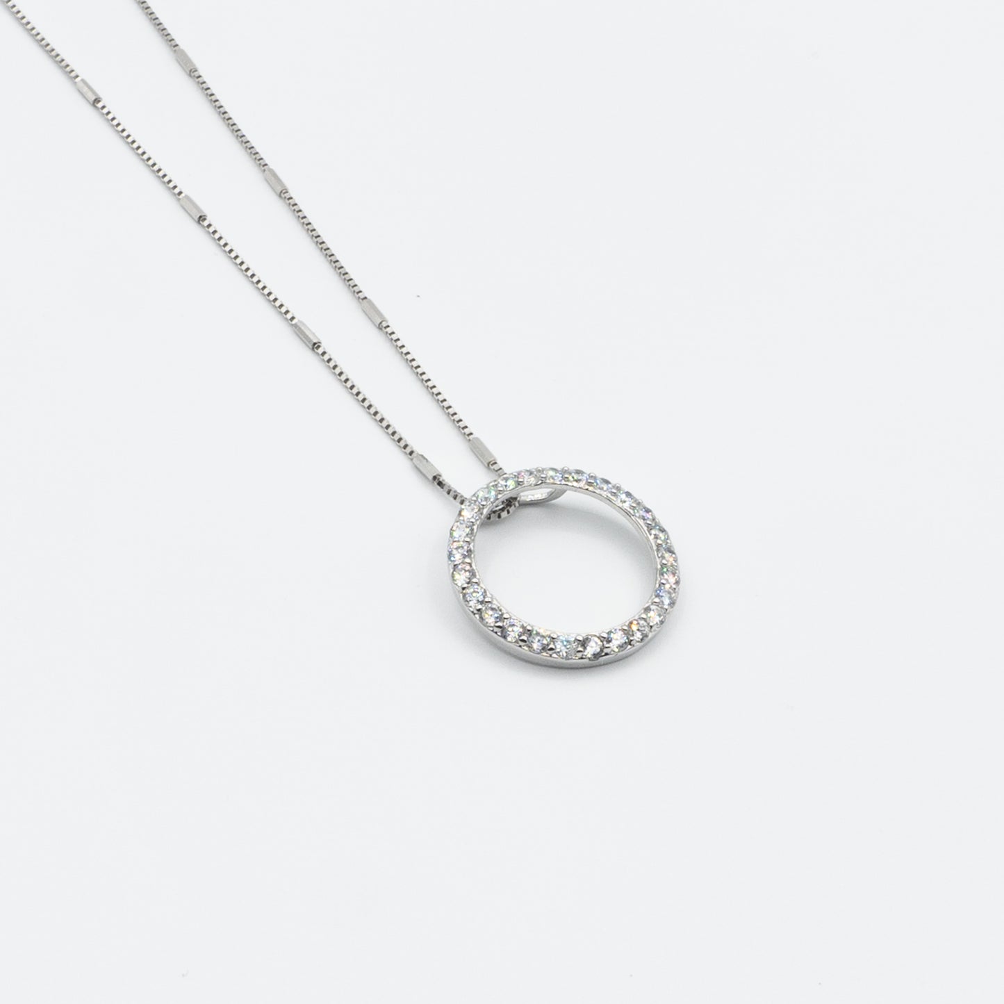 LINA - sterling silver circle of life necklace