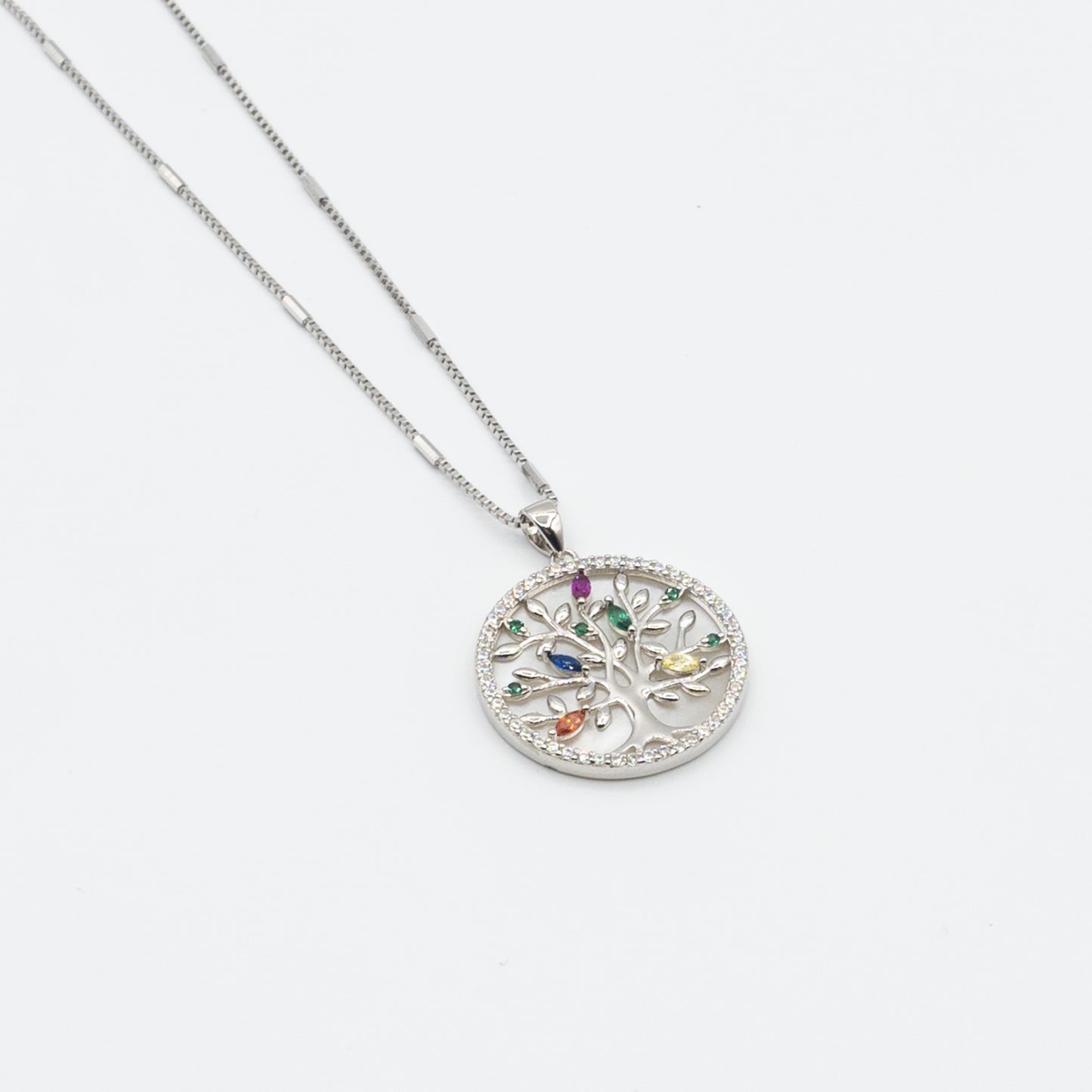 ARYA - sterling silver tree of life necklace