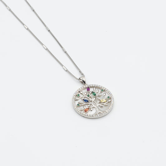 ARYA - sterling silver tree of life necklace