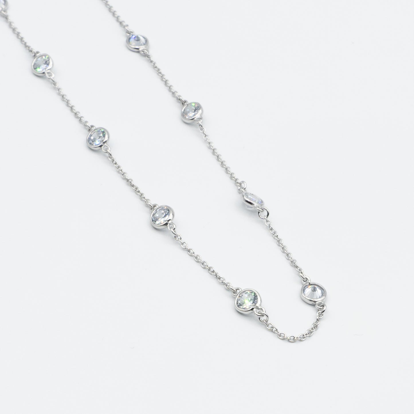 LISA  - sterling silver "diamond by the yard "