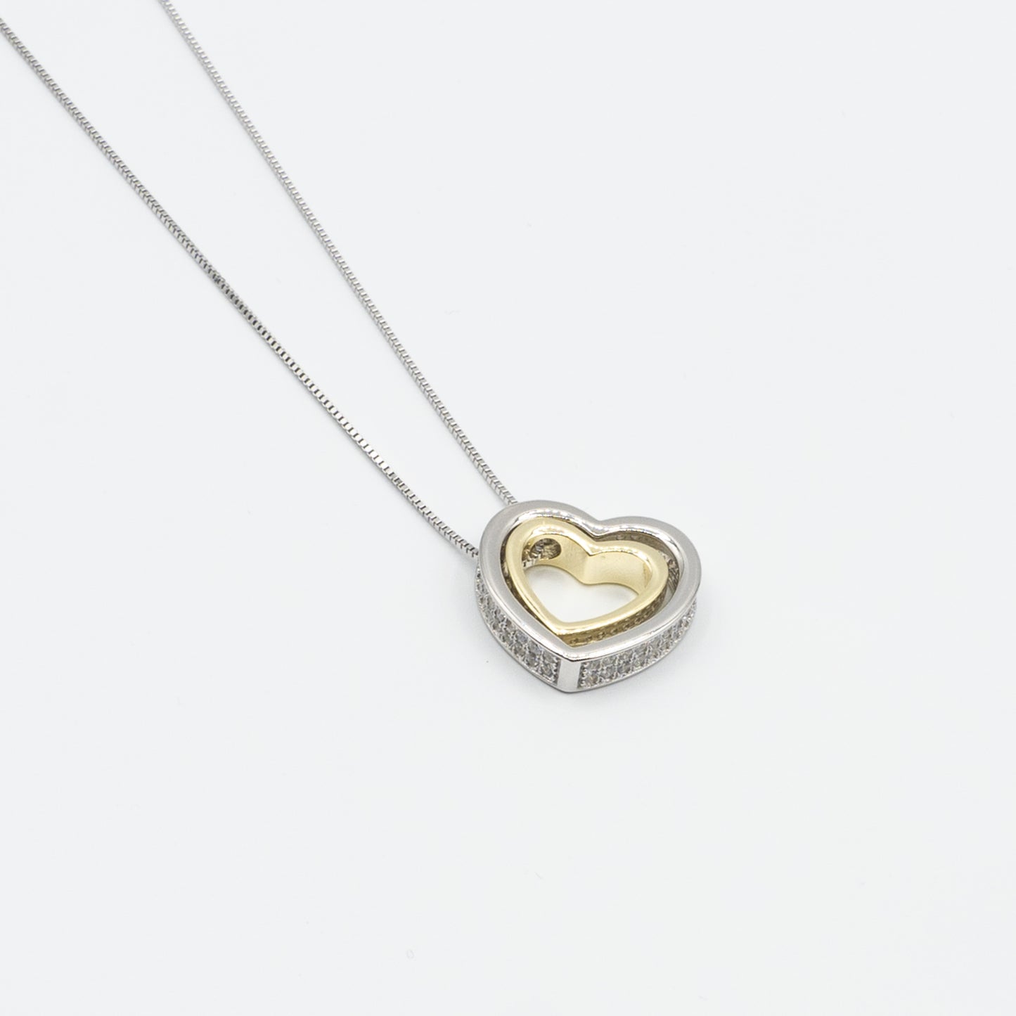 ESTIE - sterling silver heart necklace