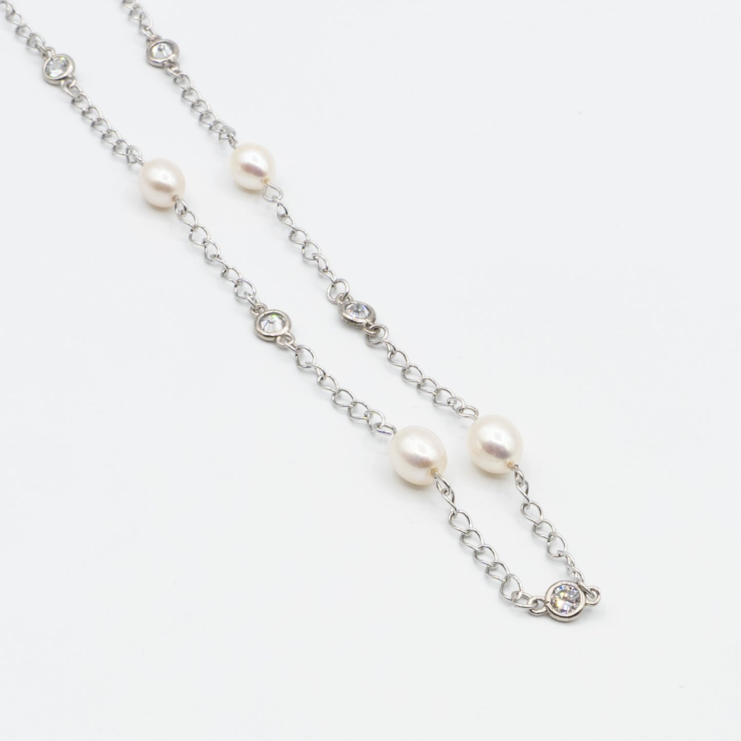 KATLEEN - sterling silver and fresh water pearl necklace