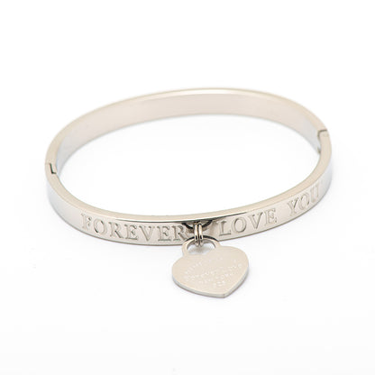 stainless steel "FOREVER LOVE YOU"