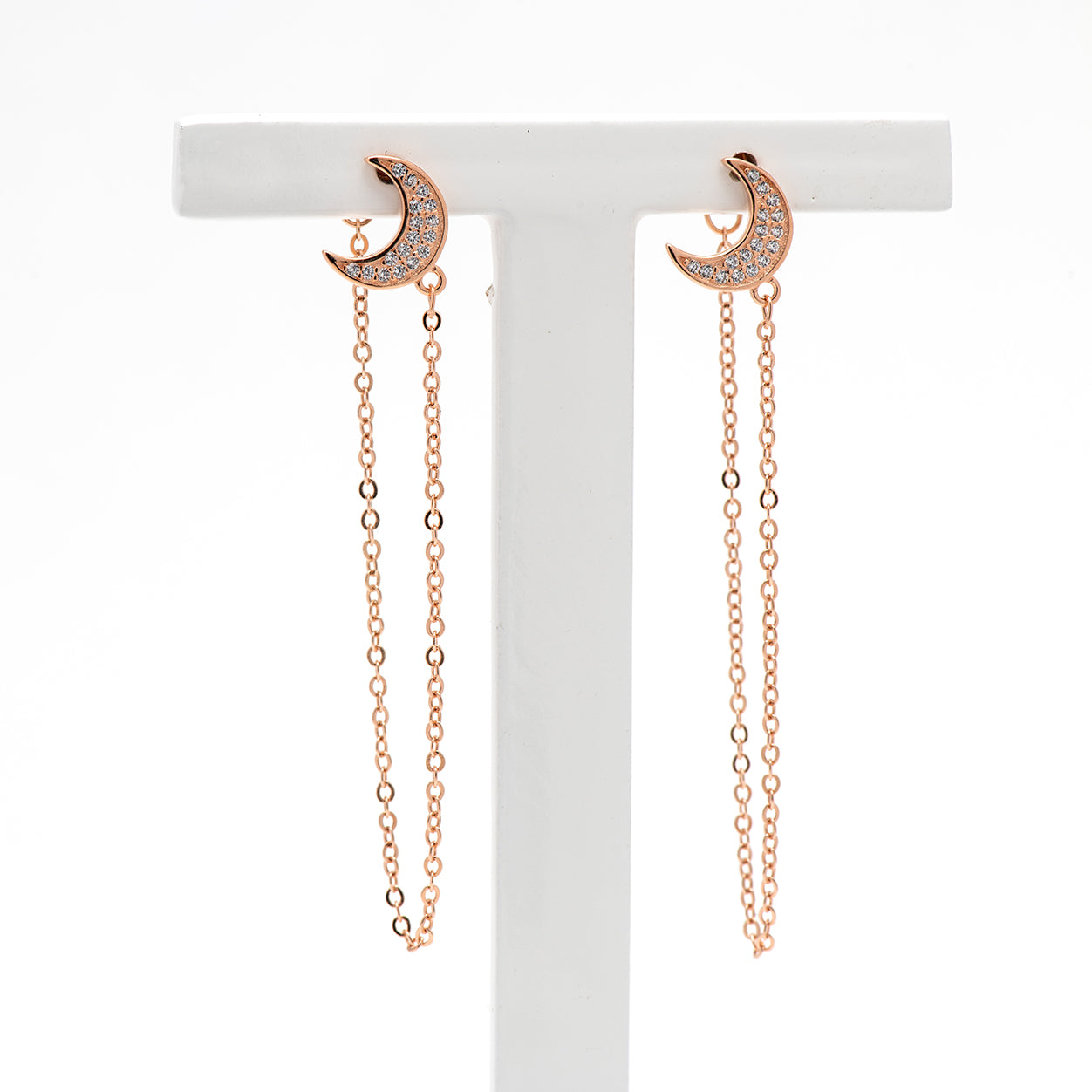 DK-925-120 earrings in rose gold