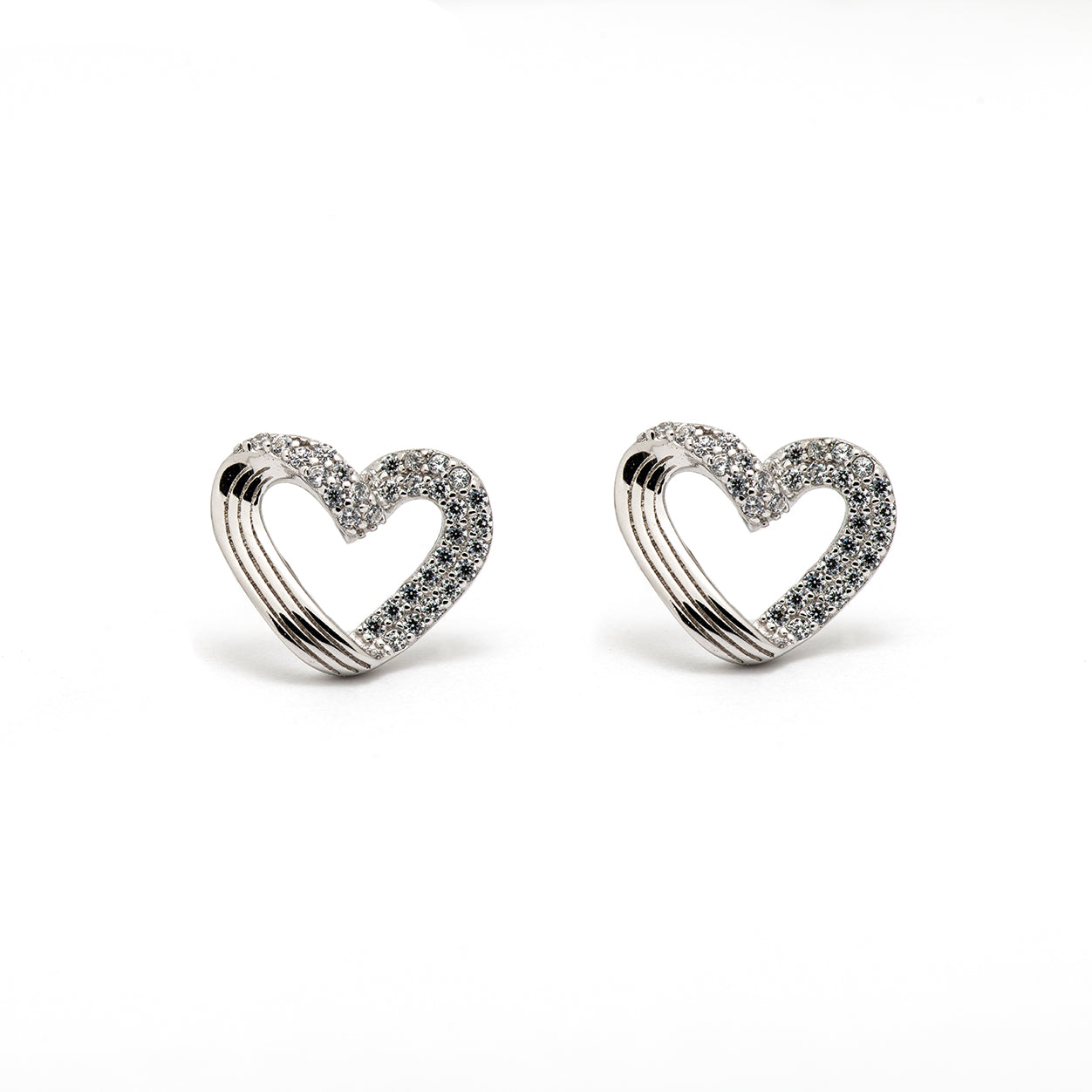 DK-925-118 heart earrings